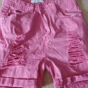 Pink Bermuda shorts